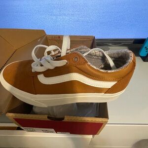 Vans Brown and White Sneakers